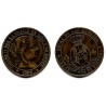 Isabel II. 1868. 2½ Céntimos de Escudo (MBC+) Ceca de Barcelona OM