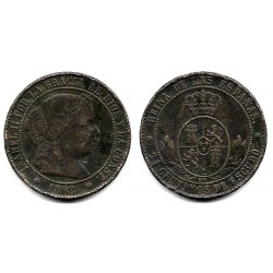 Isabel II. 1868. 2½ Céntimos de Escudo (MBC-) Ceca de Barcelona OM