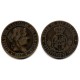 Isabel II. 1867. 2½ Céntimos de Escudo (BC) Ceca de Jubia OM