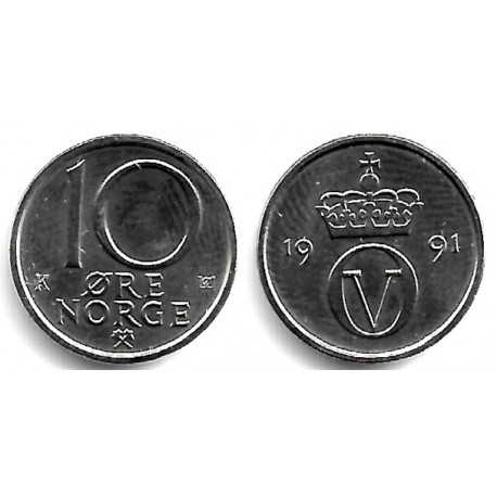 (416) Noruega. 1991. 10 Ore (SC)