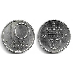 (416) Noruega. 1990. 10 Ore (EBC)