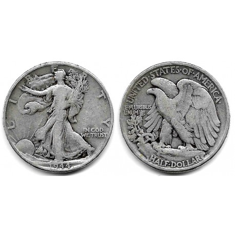 (142) Estados Unidos de América. 1944. Half Dollar (BC) (Plata)