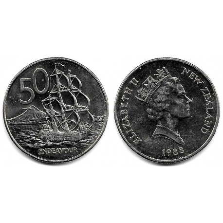 (63) Nueva Zelanda. 1988. 50 Cents (EBC+)