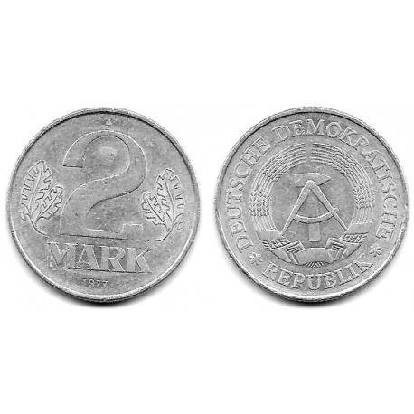 (48) Alemania Democrática. 1977(A). 2 Mark (MBC)