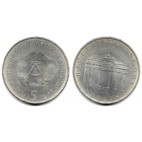 (29) Alemania Democrática. 1971(A). 5 Mark (MBC)