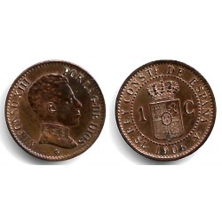 Alfonso XIII. 1906*(6). 1 Céntimo (EBC-) Ceca de Madrid SL-V