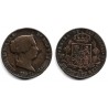 Isabel II. 1857. 25 Céntimos de Real (BC+) Ceca de Segovia