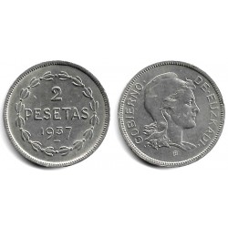 Gobierno de Euzkadi. 1937. 2 Pesetas (MBC+)