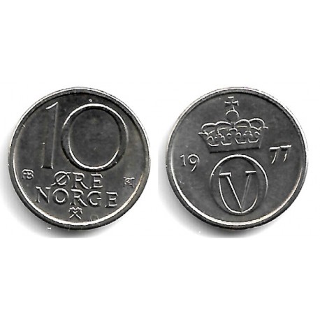 (416) Noruega. 1977. 10 Ore (SC)
