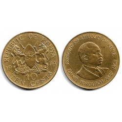(18) Kenia. 1984. 10 Cents (MBC+)
