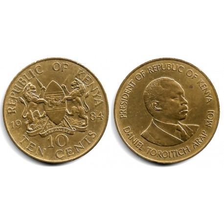 (18) Kenia. 1984. 10 Cents (MBC+)