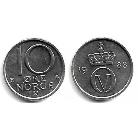 (416) Noruega. 1988. 10 Ore (SC)
