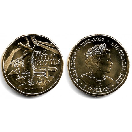 Australia. 2023. 1 Dollar (SC) The Big Jumping Crocodile