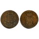 Isabel II. 1846. 6 Cuartos (BC+/MBC-) Ceca de Cataluña, 7 Pétalos