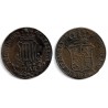 Isabel II. 1845. 6 Cuartos (MBC+) Ceca de Cataluña