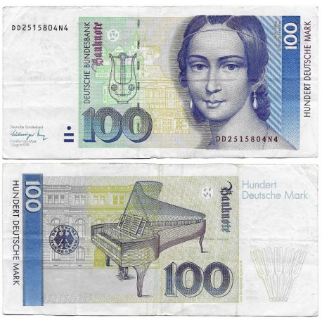 (41b) Alemania. 1991. 100 Mark (MBC)