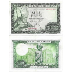 Estado Español. 1965. 1000 Pesetas (EBC-) Serie 1D
