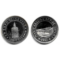 España. 1992. 200 Pesetas (EBC+) (Plata) 3,37 gr. de .925 Milésimas