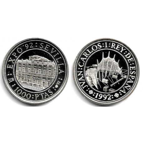 España. 1992. 1000 Pesetas (EBC+) (Plata) 13,5 gr. de .925 Milésimas