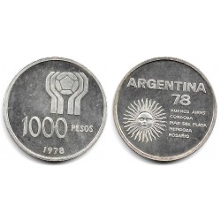 (78) Argentina. 1978. 1000 Pesos (EBC+) (Plata)