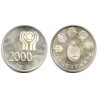 (79) Argentina. 1977. 2000 Pesos (EBC+) (Plata)