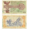 España (II República). 1937. 1 Peseta (MBC) Serie A, Escrito