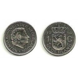 (184a) Países Bajos. 1980. 1 Gulden (EBC)
