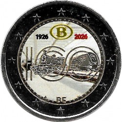 Bélgica. 2026. 2 Euro (SC) Coloreada