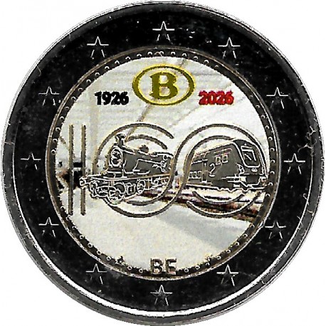 Bélgica. 2026. 2 Euro (SC) Coloreada