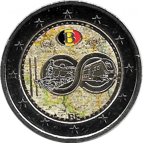 Bélgica. 2026. 2 Euro (SC) Coloreada