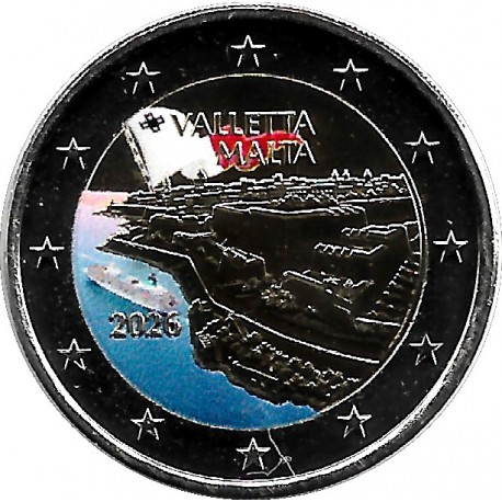 Malta. 2026. 2 Euro (SC) Coloreada