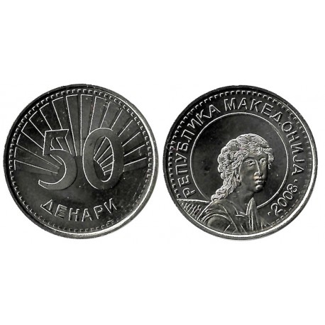 (32) Macedonia. 2008. 50 Denari (SC)