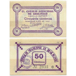 Benejúzar. 1937. 50 Céntimos (SC)
