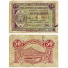 Cocentaina. 1937. 50 Céntimos (BC/BC-) Roturas en márgenes