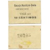 Denia (Depositaria). 1937. 10 Céntimos (EBC)
