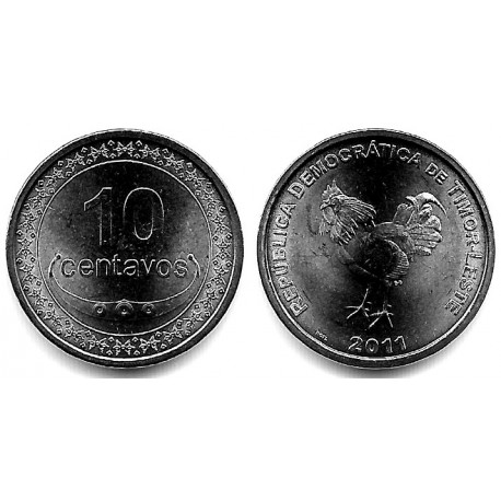 (3) Timor Oriental. 2011. 10 Centavos (SC)