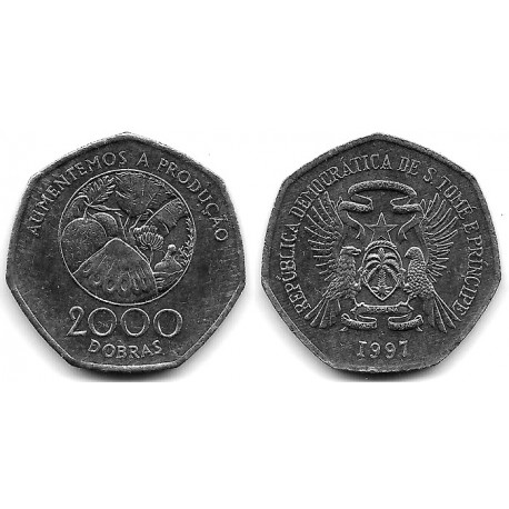 (91) Santo Tome y Principe. 1997. 2000 Dobras (EBC+)