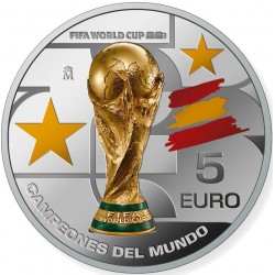España. 2026. 5 Euro (Proof) (Plata) Campeones del Mundo