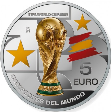 España. 2026. 5 Euro (Proof) (Plata) Campeones del Mundo