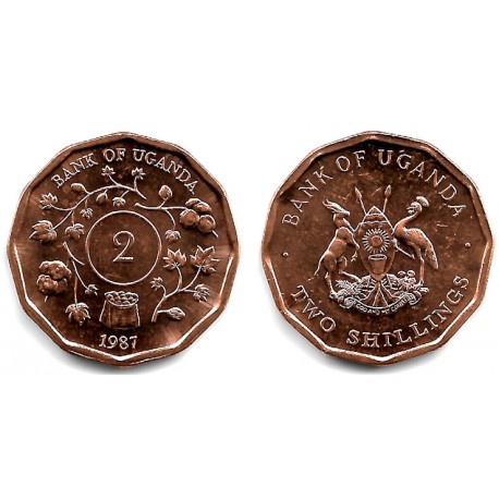 (28) Uganda. 1987. 2 Shillings (SC)