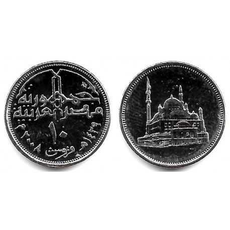 (990) Egipto. 2008. 10 Piastres (SC)