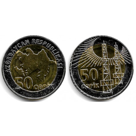 (44) Azerbaiyán. 2006. 50 Qapik (SC)