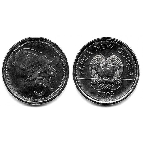 (3) Papúa Nueva Guinea. 2005. 5 Toea (SC)