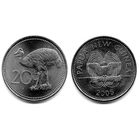 (5a) Papúa Nueva Guinea. 2005. 20 Toea (SC)