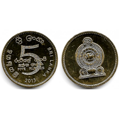 Sri Lanka. 2013. 5 Rupees (SC)