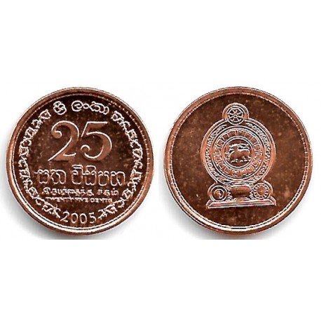 Sri Lanka. 2005. 25 Cents (SC)
