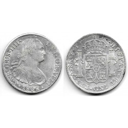 Carlos IV. 1802. 8 Reales (MBC) (Plata) Ceca de Méjico FT
