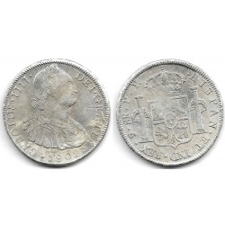 Carlos IV. 1802. 8 Reales (MBC-) (Plata) Ceca de Potosí PP