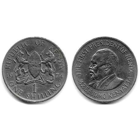 (14) Kenia. 1974. 1 Shilling (MBC+)