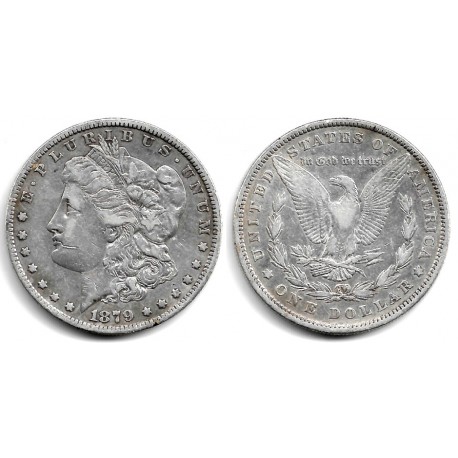 (110) Estados Unidos de América. 1879. 1 Dollar (MBC) (Plata)